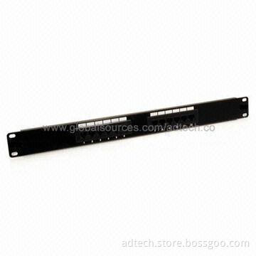 Patch Panel, UL-approved, 12-port Cat5e
